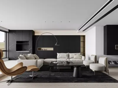 apartment interior scenes      3D model 3