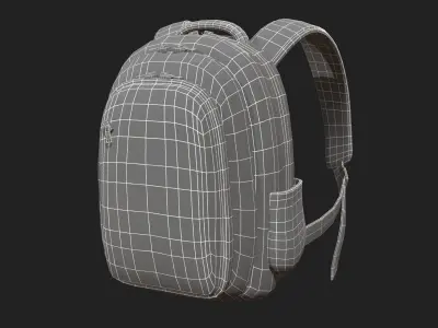 Backpack human ver5 Low-poly 3D model