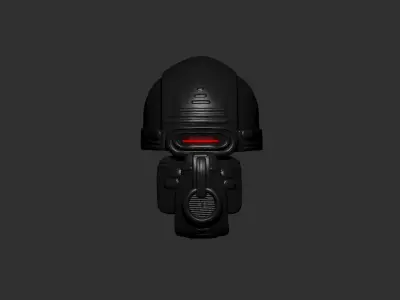 helmet high poly sculpt 3d printable  3D model 165