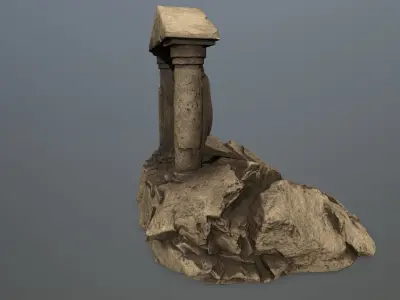 Souls  Gate Low-poly 3D model