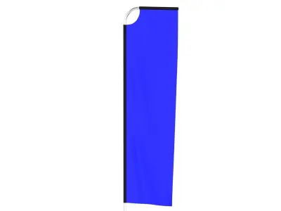 Flag Banner 01 3D model