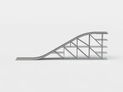 Ramp high Low-poly 3D model