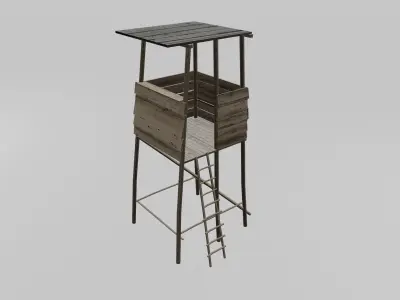 High seat Free low-poly 3D model