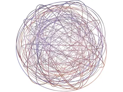 Abstract Sphere Ball v5 004 3D model
