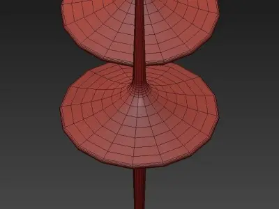 Rain chandelier 3D model