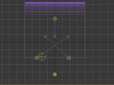 Glamour light 3d scene light setup 3D model