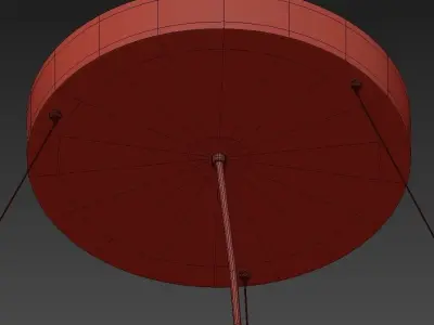 KYCLOS circular led pendant light 3D model