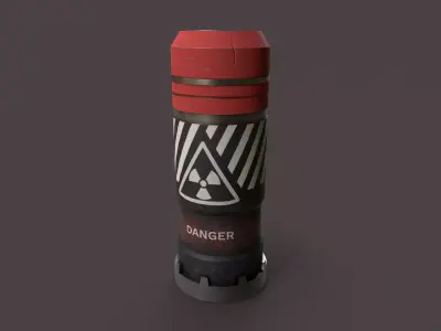 Sci-Fi Bomb v2 Low-poly 3D model