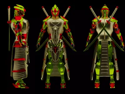 ROBOT SAMURAI NO 3 3D MODEL 3D model