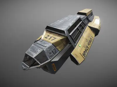 Space Force 1 Transport Low-poly 3D model