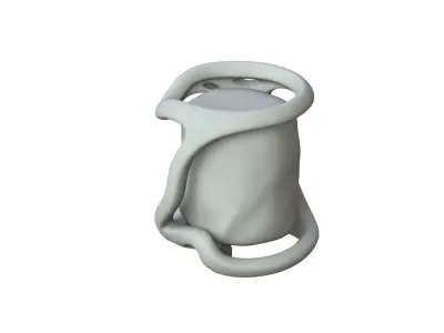 SciFi Shape Object Low Poly 41 Low-poly 3D model