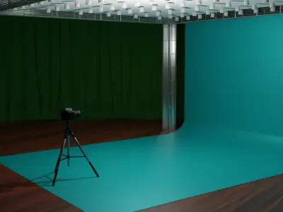 Photo Studio Low-poly 3D model