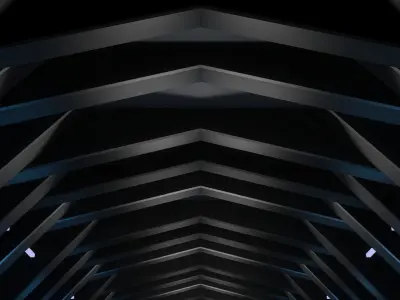 Sci Fi Interior Low-poly 3D model