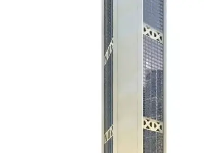 New Modern Skyscraper In Daylight 3D model