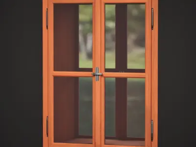 Wood Window 2 3D model