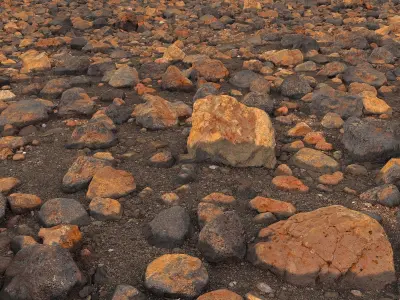 Stone Desert Pack 4 Low-poly 3D model