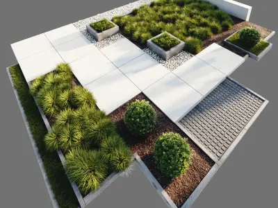 Entry group 3D model