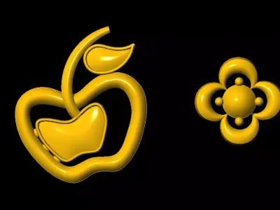 Tops earrings   3D print model