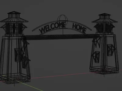 Welcome Gate Tower 3D model