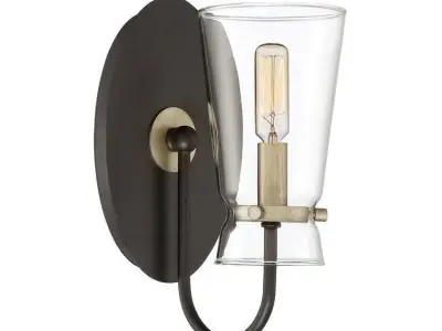 Vidaurri Light Western Bronze Armed Sconce 3D model