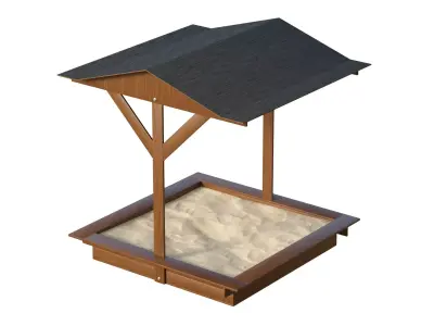 Playground Sandbox Low-poly 3D model