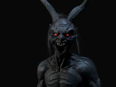 KRAMPUS  Low-poly 3D model