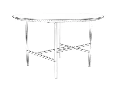 Small Table Trio SQ 3D model
