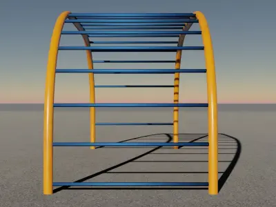 Playground 3D model play structure Low-poly 3D model