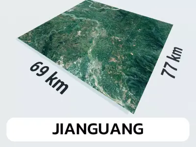 Jianguang China City Landscape 3D Model 3D model