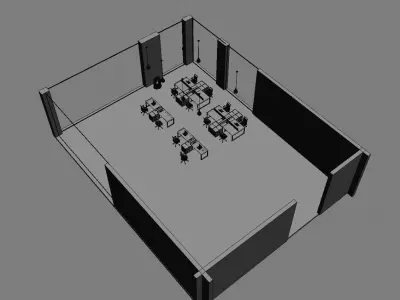 office workstation ws455 a06 3D model