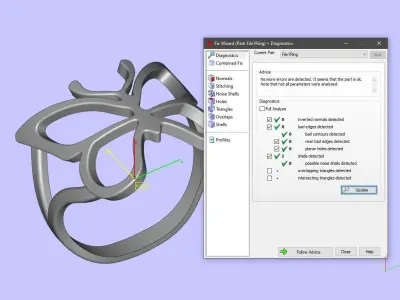 Butterfly ring and pendant 3D print model