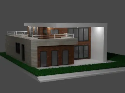 modern house  3D model