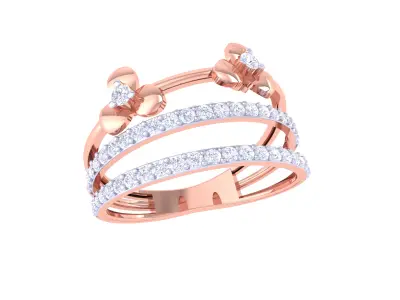  Women Ring MTL 3dm STL OBJ FBX Details 3D print model 89