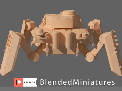 Tiger mech  3D print model