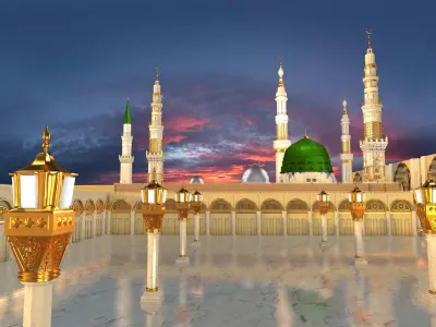 Prophets Mosque Masjid e nabvi  3D model