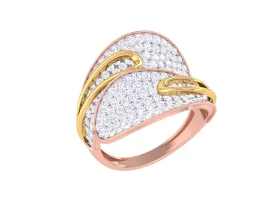 Women Ring MTL 3dm STL OBJ FBX Details 3D print model 42