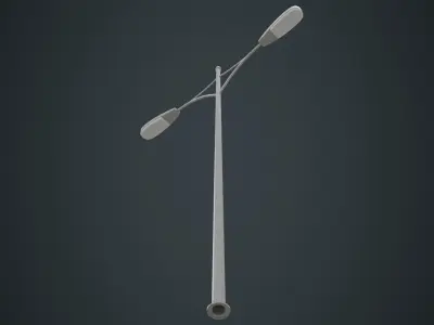 Street Light 6A Low-poly 3D model