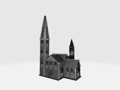 Catholic church 3D print model