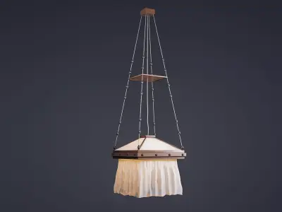 Loft style pendant lamp 3D model