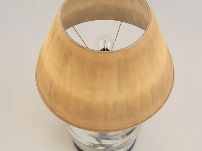 Wave glass Table lamp 3D model