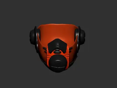 helmet high poly sculpt 3d printable  3D model 149