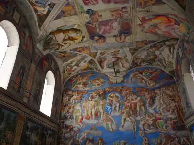 Sistine Chapel Interior Low Poly Low-poly 3D model