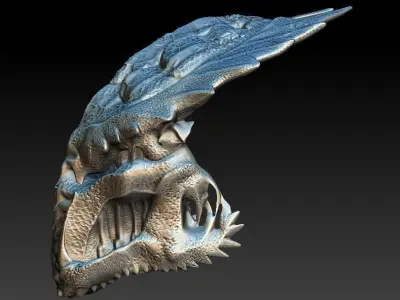 Predator Crab Bio mask 3D model