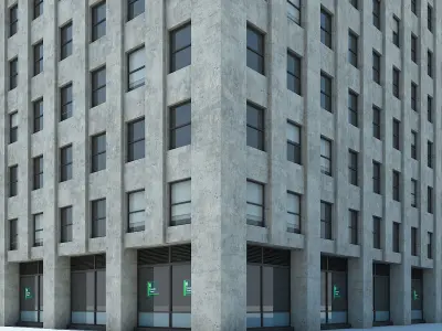 NYC Building 01 Low-poly 3D model