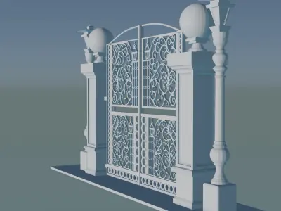 Gateway Exterior Gate 3D model
