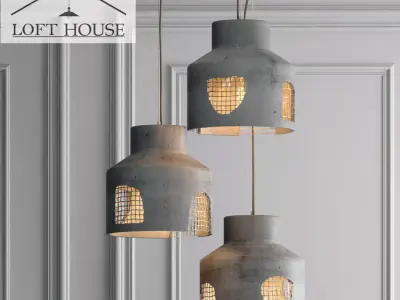 Hanging lamp LOFT HOUSE P-186 3D model