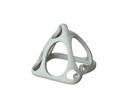 SciFi Cube Object No 58242 Low Poly Shape Low-poly 3D model