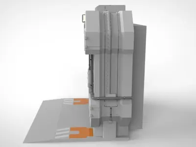 sci fi door 10 3D model