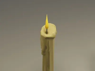 Candles Pack Low-poly 3D model Low-poly 3D model