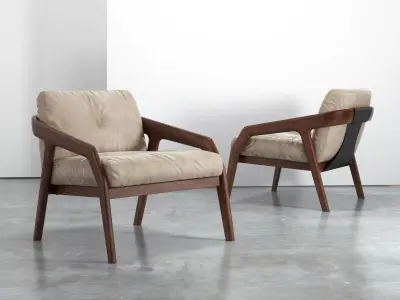 Friday Lounge Chair 3D model